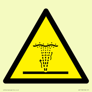 W515 Warning: Geyser (water/air) water jet